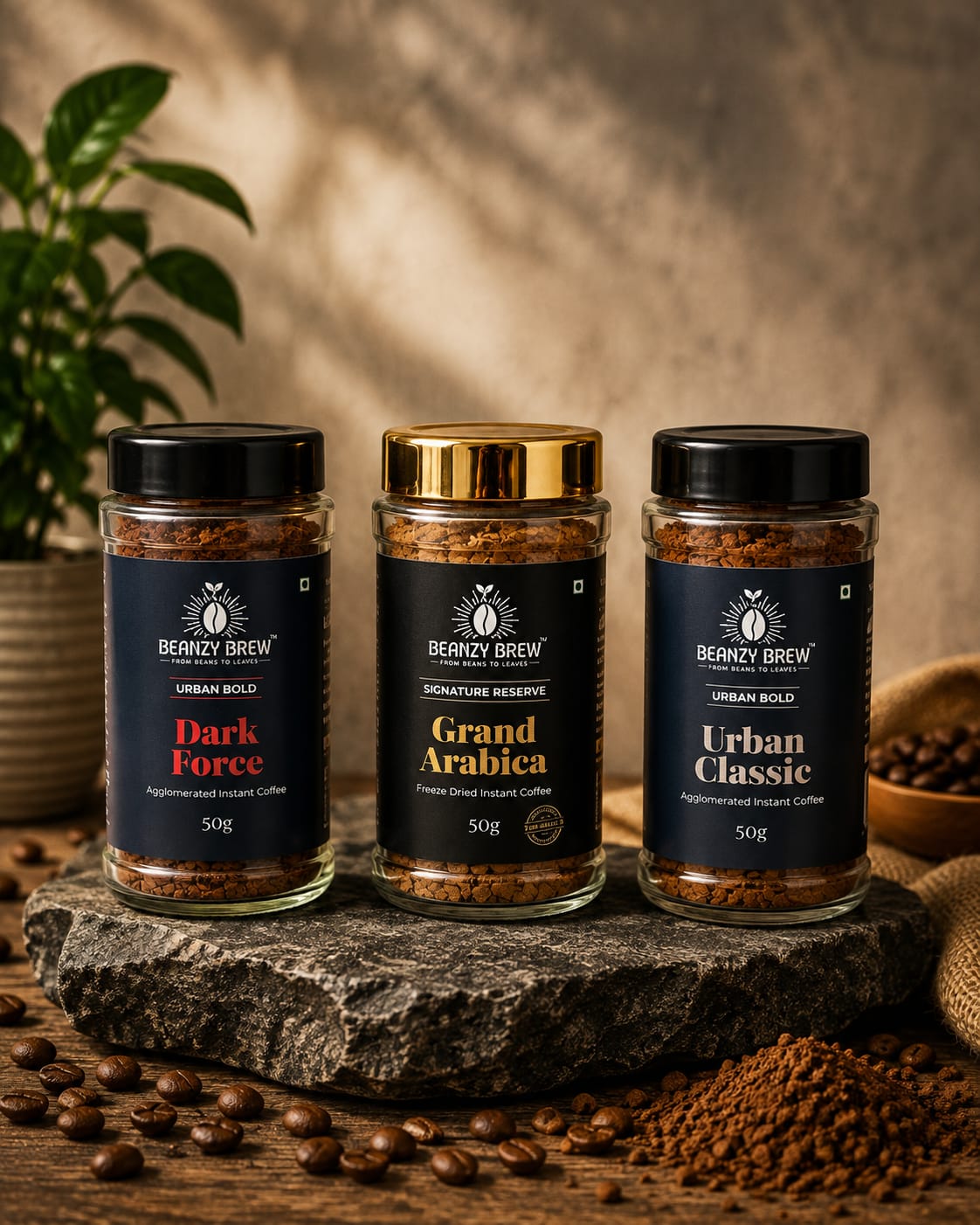 The Bold Collection - Coffee Trio ( Grand Arabica 50g, Urban Classic 50g, Dark Force 50g)